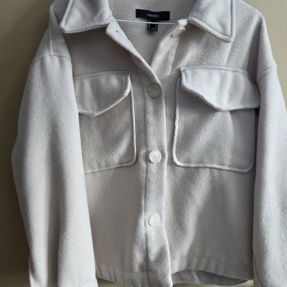 Forever 21 Cream Women's Jacket - Picture 10 of 11